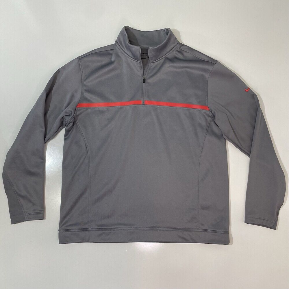Nike Golf Tour Performance Therma-Fit 1/4 Zip Pullover Men's Lg Grey Sweatshirt